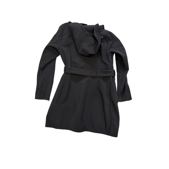 The North Face Women’s Black Belted Trench Coat | Hooded | Water Resistant Small - Picture 2 of 12